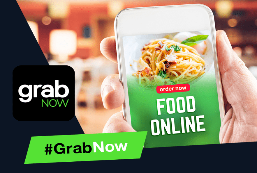 grab now food delivery