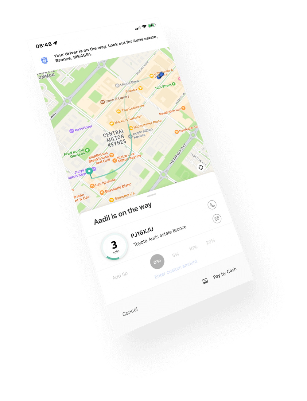 Track your taxi